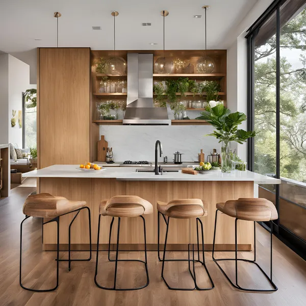 Modern Kitchen with a Breakfast Bar 04